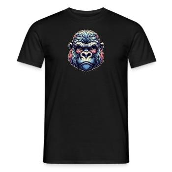 Visage de gorille - T-shirt homme - noir - Devant - AI Model Male 178 light (178cm)