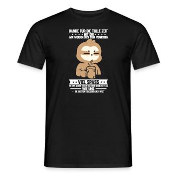 Abschied Kollegin Abschiedsparty Geschenk - Männer T-Shirt - Schwarz - Vorne - AI Model Male 178 light (178cm)