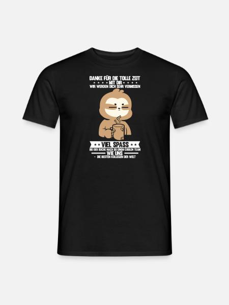 Abschied Kollegin Abschiedsparty Geschenk - Männer T-Shirt - Schwarz