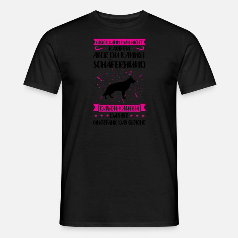 Schäferhund Hund Hundebesitzer Geschenk - Männer T-Shirt - Schwarz