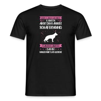Schäferhund Hund Schäferhunde Geschenk - Männer T-Shirt - Schwarz - Vorne - AI Model Male 178 light (178cm)