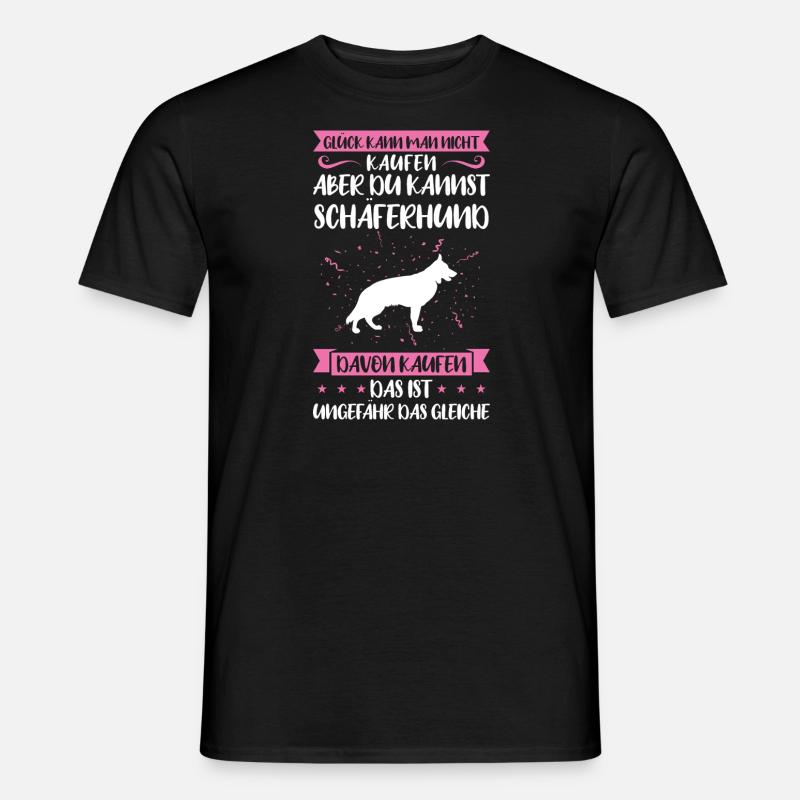 Schäferhund Hund Schäferhunde Geschenk - Männer T-Shirt - Schwarz