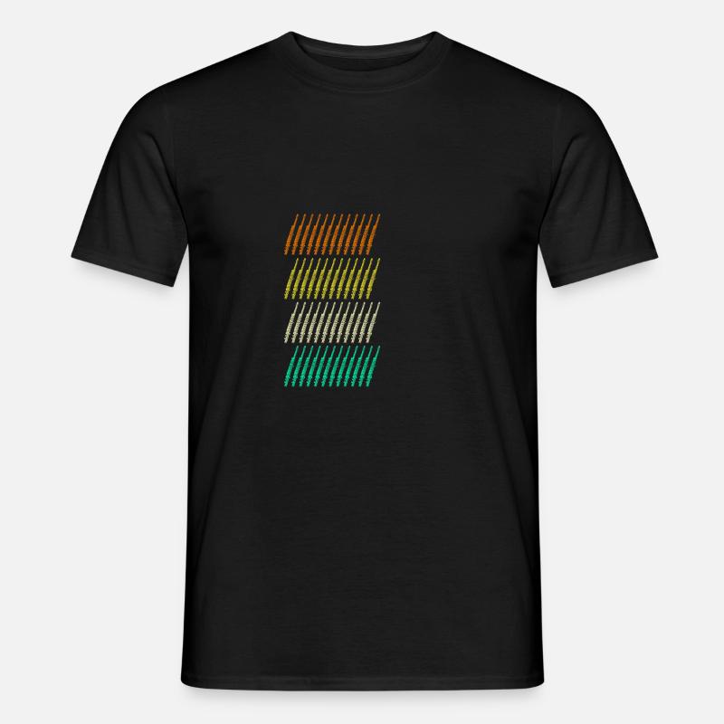 Flötist Querflöte - Männer T-Shirt - Schwarz