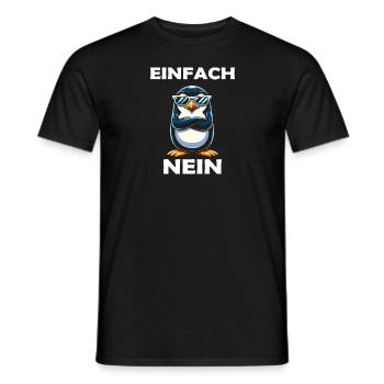 Pinguin - Männer T-Shirt - Schwarz - Vorne - AI Model Male 178 light (178cm)