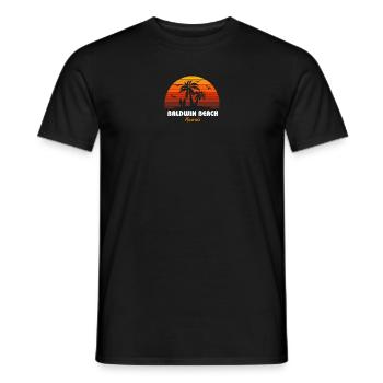 Rétro Baldwin Beach Maui Hawaii Coucher de soleil Cool - T-shirt homme - noir - Devant - AI Model Male 178 light (178cm)