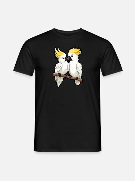 Pair of parrots - Men's T-Shirt - black