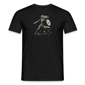 Shield Maiden Viking Vikings Viking Warrior - Men's T-Shirt - black - Front - AI Model Male 178 light (178cm)
