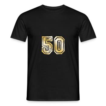 50 Nombre d’or - T-shirt homme - noir - Devant - AI Model Male 178 light (178cm)
