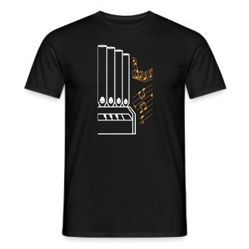 organ - Men's T-Shirt - black - Front - AI Model Male 178 light (178cm)