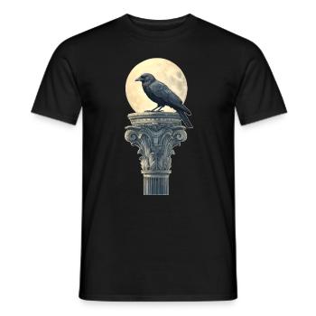Raven - Men's T-Shirt - black - Front - AI Model Male 178 light (178cm)