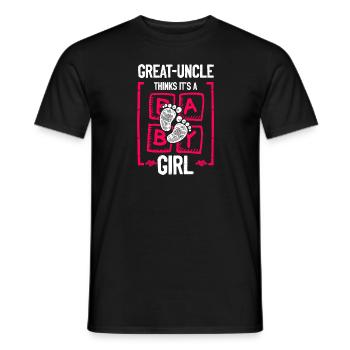 L’arrière-grand-mère pense que c’est un genre de fille - T-shirt homme - noir - Devant - AI Model Male 178 light (178cm)