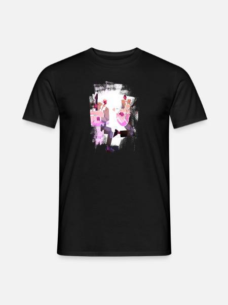 Musik Retro Heavy Metal Hard Rock Punk Vinyl Pop - Männer T-Shirt - Schwarz
