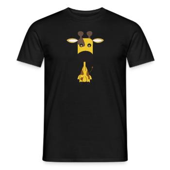 girafe - T-shirt homme - noir - Devant - AI Model Male 178 light (178cm)