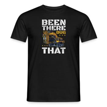 J’ai été là, j’ai creusé ça - T-shirt homme - noir - Devant - AI Model Male 178 light (178cm)