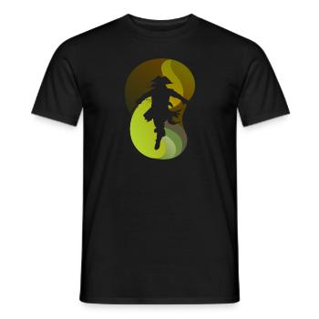 Pirate Pirate Flag Pirate Ship - Men's T-Shirt - black - Front - AI Model Male 178 light (178cm)