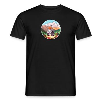 Motorrad Tour Motorradfahrer Motorrad Biker - Männer T-Shirt - Schwarz - Vorne - AI Model Male 178 light (178cm)