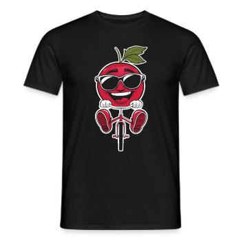 Preiselbeere Radfahren auf dem Fahrrad Geschenk - Männer T-Shirt - Schwarz - Vorne - AI Model Male 178 light (178cm)