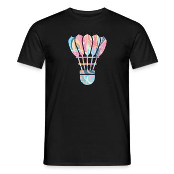 Badminton Player Design Filles Badminton - T-shirt homme - noir - Devant - AI Model Male 178 light (178cm)