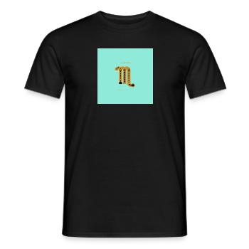 STERNZEICHEN Skorpion -green- - Männer T-Shirt - Schwarz - Vorne - AI Model Male 178 light (178cm)