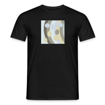 Zeitlos elegantes Retro Boho Muster abstrakt - Männer T-Shirt - Schwarz - Vorne - AI Model Male 178 light (178cm)