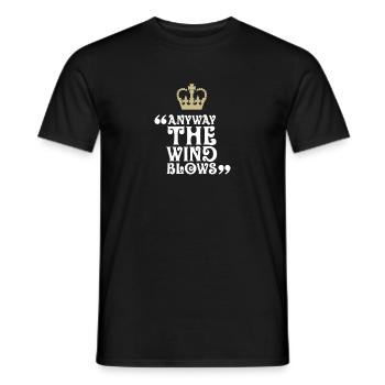 De toute façon le vent souffle - T-shirt homme - noir - Devant - AI Model Male 178 light (178cm)