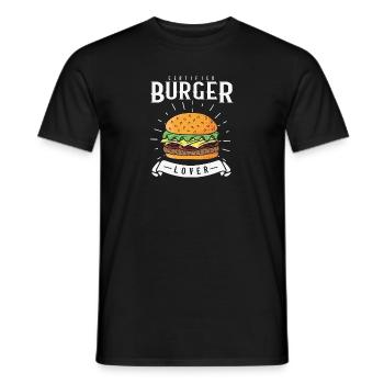 Cheat Day Burrito Burger Fast Food Pizza - Men's T-Shirt - black - Front - AI Model Male 178 light (178cm)