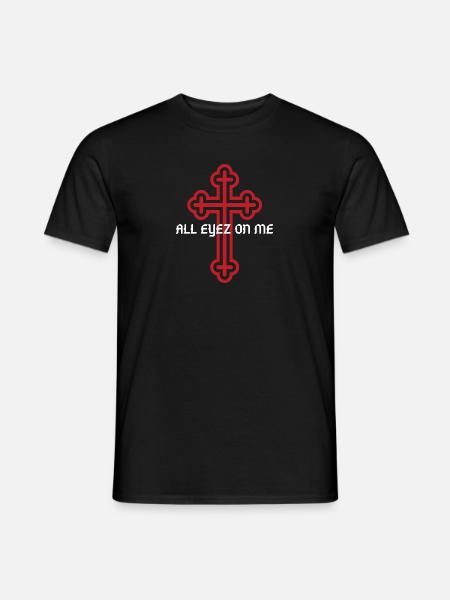 ALL EYEZ ON ME - Männer T-Shirt - Schwarz