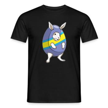 Bunny Easter Costume - Men's T-Shirt - black - Front - AI Model Male 178 light (178cm)