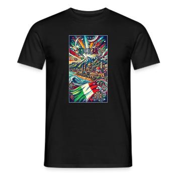 Sizilien Italien Reisen Design - Männer T-Shirt - Schwarz - Vorne - AI Model Male 178 light (178cm)