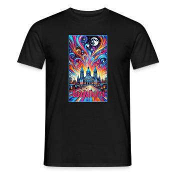 Guadalajara Mexiko Farbenfrohes Design - Männer T-Shirt - Schwarz - Vorne - AI Model Male 178 light (178cm)