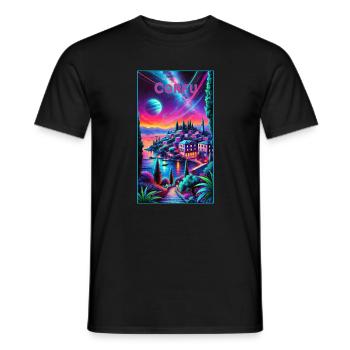 Korfu Griechenland Städte Design - Männer T-Shirt - Schwarz - Vorne - AI Model Male 178 light (178cm)