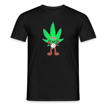 Der Bloom - Love Bloom Weed Cannabis Marihuana - Männer T-Shirt - Schwarz - Vorne - AI Model Male 178 light (178cm)