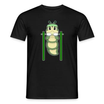 Caterpillar Bodybuilder Tractions Musculation - T-shirt homme - noir - Devant - AI Model Male 178 light (178cm)