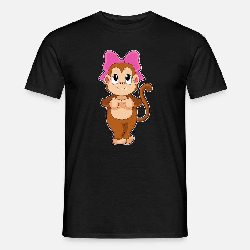 Monkey Bow - Men's T-Shirt - black