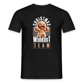 Christmas Workout Team Weihnachten Lustig - Männer T-Shirt - Schwarz - Vorne - AI Model Male 178 light (178cm)