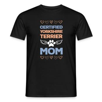 Certified Yorkie Mama - Men's T-Shirt - black - Front - AI Model Male 178 light (178cm)