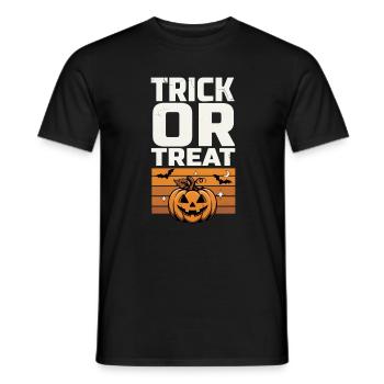 Süßes oder Saures – Kürbis-Halloween - Männer T-Shirt - Schwarz - Vorne - AI Model Male 178 light (178cm)