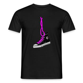 chucks - Männer T-Shirt - Schwarz - Vorne - AI Model Male 178 light (178cm)