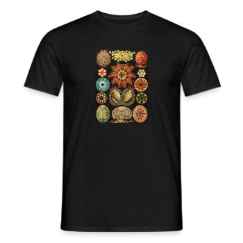 Ernst Haeckel - Ascidiae. Around 1900. - Men's T-Shirt - black - Front - AI Model Male 178 light (178cm)