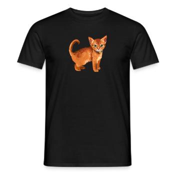 Firestar Firestar Rusty Sammy Red Cat Warrior - Men's T-Shirt - black - Front - AI Model Male 178 light (178cm)