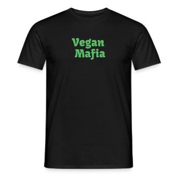 Vegan Mafia - Men's T-Shirt - black - Front - AI Model Male 178 light (178cm)