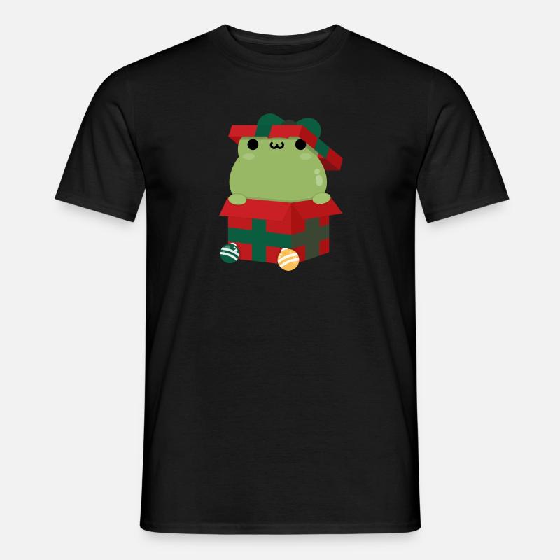 Frosch Weihnachtsgeschenk - Männer T-Shirt - Schwarz