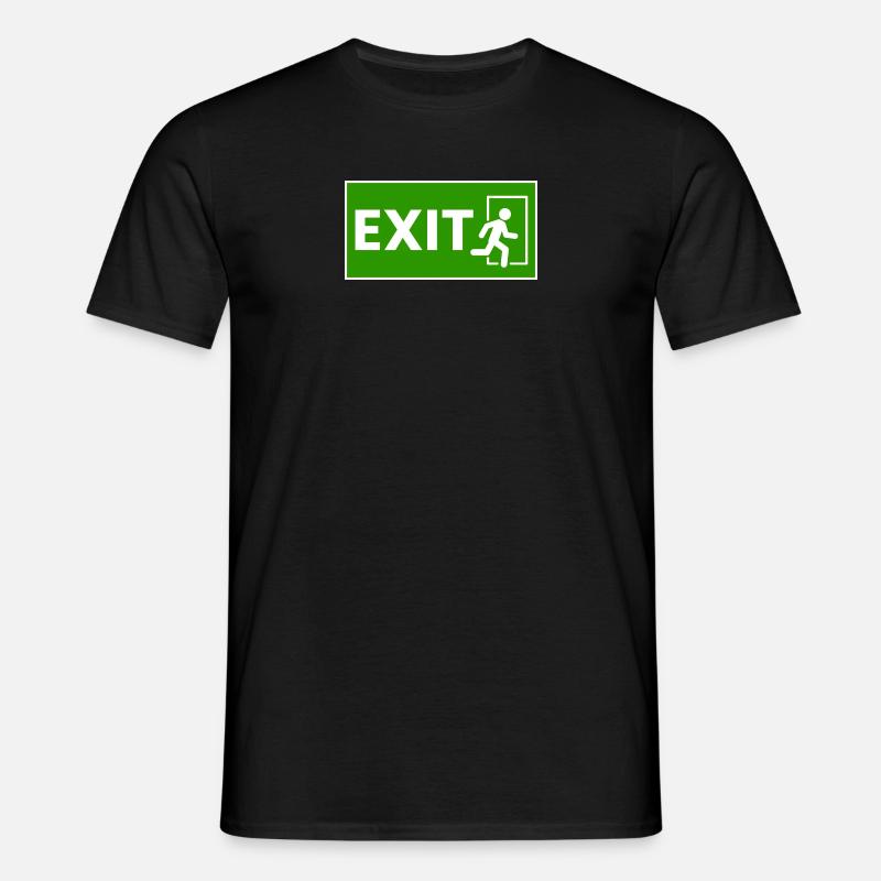 EXIT Here - Men's T-Shirt - black