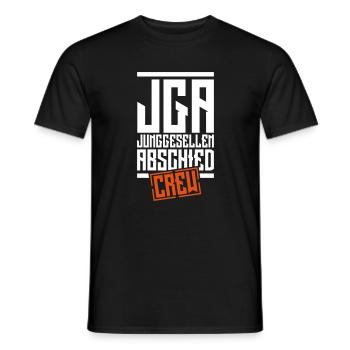 jga bachelor party crew - Men's T-Shirt - black - Front - AI Model Male 178 light (178cm)