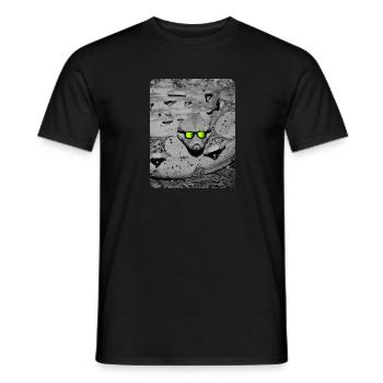 Snake reptile sunglasses - Men's T-Shirt - black - Front - AI Model Male 178 light (178cm)