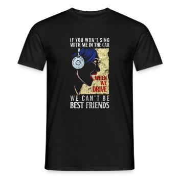 Singen Musiker Musikalisch Band - Männer T-Shirt - Schwarz - Vorne - AI Model Male 178 light (178cm)