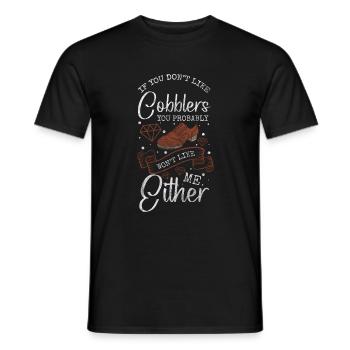 Schuhmacher Arbeit Stiefel - Männer T-Shirt - Schwarz - Vorne - AI Model Male 178 light (178cm)