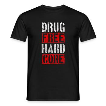 Drogenfrei Nüchtern Gesund Joint - Männer T-Shirt - Schwarz - Vorne - AI Model Male 178 light (178cm)