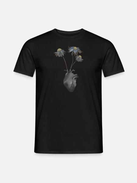 Dead heart - Men's T-Shirt - black