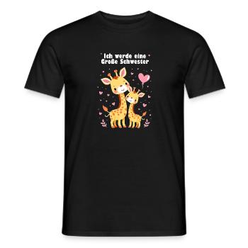 Je vais être une grande sœur en 2025 - T-shirt homme - noir - Devant - AI Model Male 178 light (178cm)